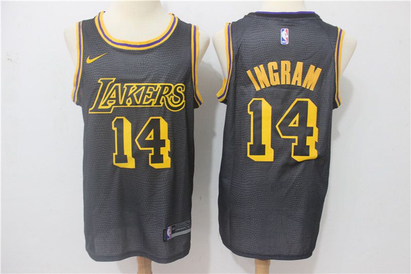 Men Los Angeles Lakers #14 Ingram City Edition Game Nike NBA Jerseys->los angeles lakers->NBA Jersey